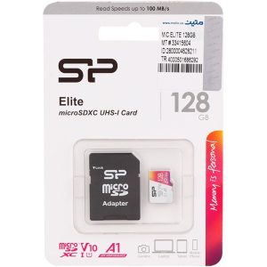 کارت حافظه سیلیکون پاور مدل ELITE ظرفیت ۱۲۸ گیگابایت کلاس ۱۰ سرعت ۱۰۰MBps