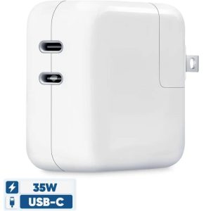 تصویر شارژر اپل ۳۵ وات دو پورت USB-C  تصویر شارژر اپل ۳۵ وات دو پورت USB-C  شارژر اپل ۳۵ وات دو پورت USB-C
